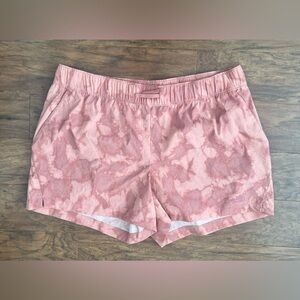 The North Face Printed Class V Shorts Rose Dawn Retro Dye Print Outdoor NWT XL